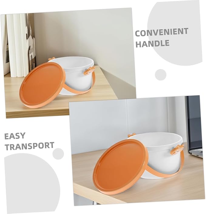 2pcs Portable Toy Storage Bin with Handle Sturdy Organizer for Boy Girl Toys Pet and Stationery Versatile Storage Container with Lid for Living Room and Playroom