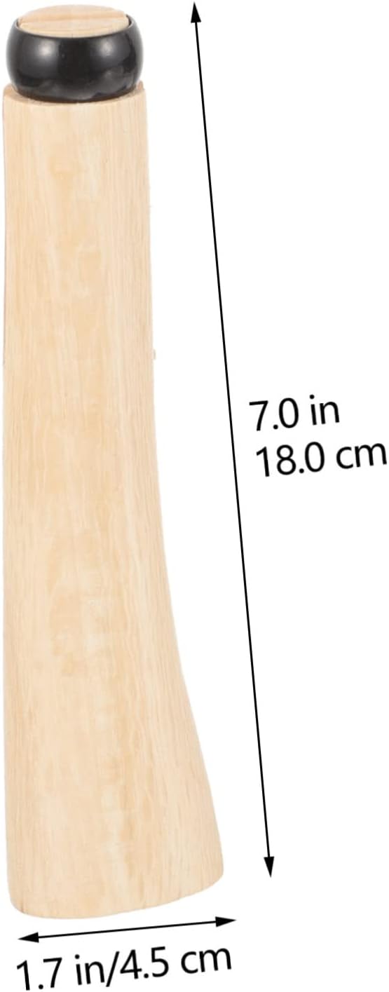 UKCOCO 2-Pack Wooden Axe Handle Replacement for Hatchets Sturdy Qiangmu Wood Anti-Slip Grip for Camping and Outdoor Wood Splitting