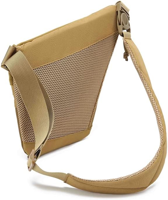 Outdoor Sports Gear Combat Hiking Pack Camouflage Kit Pouch Tactical Chest Sling Bag- Black