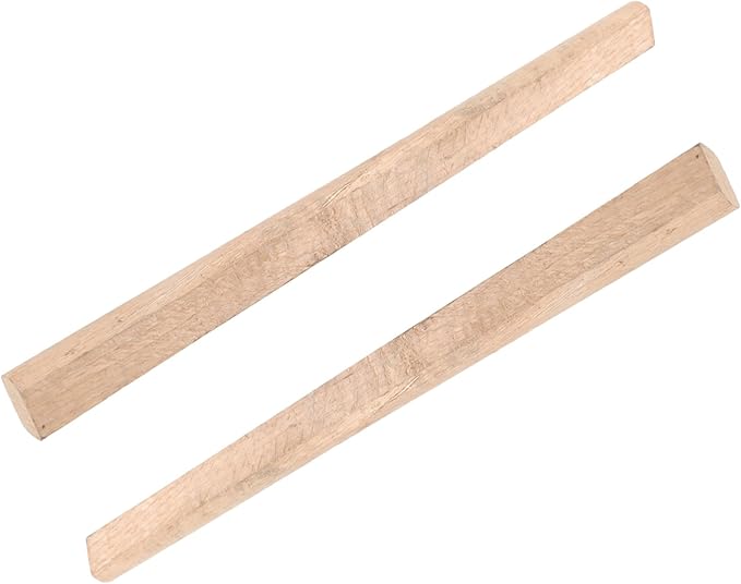 2pcs Hatchet Handle Replacement Flat Wooden Broad Handle Easy to Install Comfortable Grip for Camping Shockproof and -Skid for Users