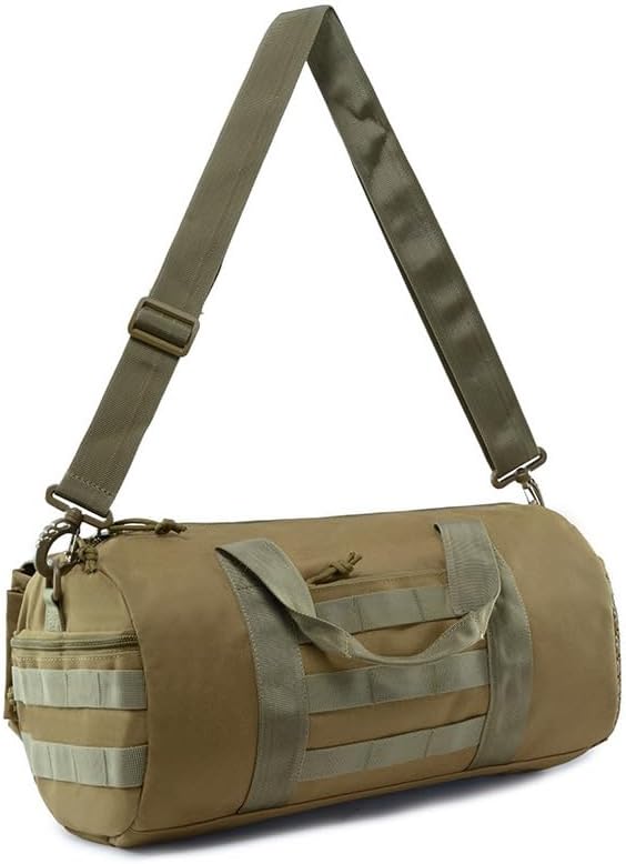 Outdoor fishing Camping Large Duffle Bag Backpack Tactical Field Gear Equipment (Black)