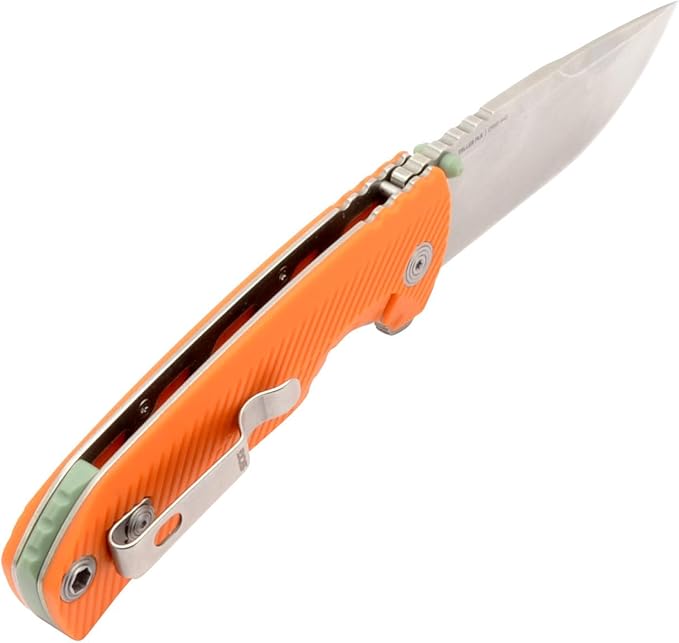 SOG Tellus FLK Daily Outdoor Full-Sized Frame Lock Folding Knives | GRN Handle | CRYO 440C Stainless Steel Blade | Reversible Pocket Clip