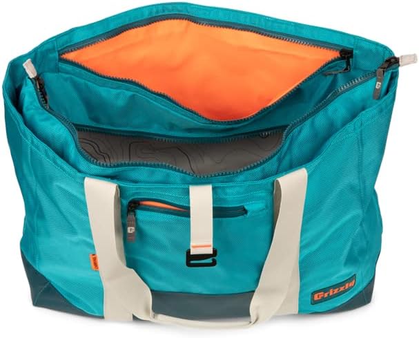 Grizzly Drifter Carryall | Insulated Tote for Beach Boat Camping Fishing Gym Hiking Hunting Kayak | Dry Bag | Blue