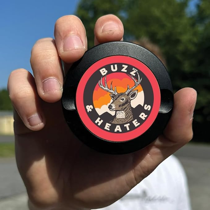 Buzz &amp Heaters Metal Container for Zyn | Holder | Can | Pouch | Hunting Accessories | White Tail Buck