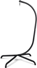 Chihee Hanging Egg Chair StandStrong Iron Hammock Chairs Frame with Spring Hook Stable BaseHeavy Duty Swing Chair Stands 330 lbsC Stand for Hanging Seat Indoor Outdoor Bedroom Patio Garden Balcony