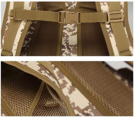 Outdoor Sports Pack Hiking Bag Tactical Rucksack Camo Knapsack Combat Camouflage Tactical Molle 50L Backpack - DD