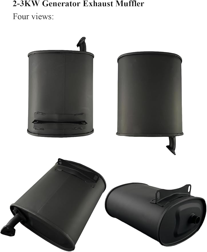 YAMAKATO Generator Muffler Silencer for Champion 4000 Westinghouse Duramax 4650 Predator 4000 Firman Honda &amp Clone GX160 GX200 212cc 196cc 224cc Jiangdong etc.