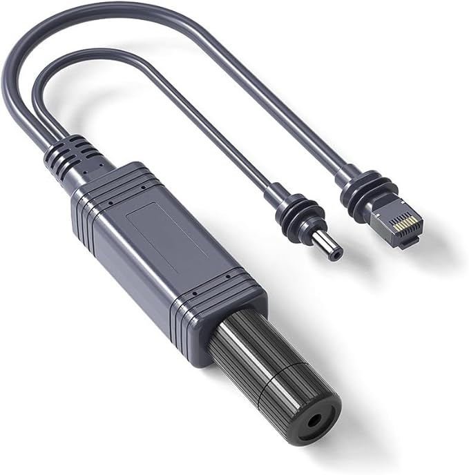 Power Splitter Cable Fit for Starlink GEN Mini POE Power Supply Ethernet Cord 10/100/1000M Network Speed 48V 2.5A Output DC Power Injector IP68 Waterproof