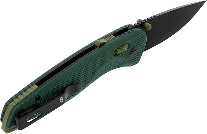 SOG Aegis AT Ambidextrous Outdoor Pocket Easy to Carry Folding Knives | CRYO D2 Stainless Steel Blade | AT-XR Lock