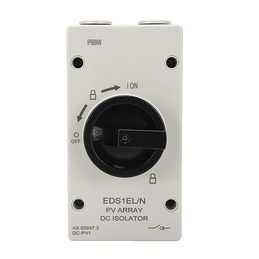 PV DC Isolator Switch 32A IP66 Rated Flame Retardant Photovoltaic Quick Switch for Solar and Wind Power Systems
