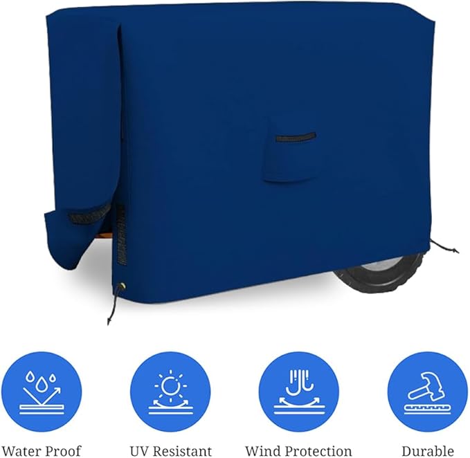 Covers &amp all Outdoor Generator Cover 18 Oz Heavy Duty Waterproof UV &amp Weather Resistant Universal Portable Equipment Storage Protector with Air Vents &amp Drawstrings (20W X 15D X 17H B