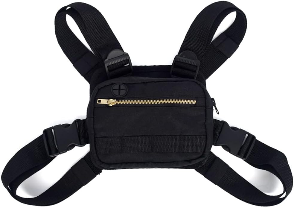 Fashion Chest Pack Versatile Vest Bag for Outdoor Activities Lightweight Front Pouch for Hiking Camping and Travel for Storing Phones Tools and More