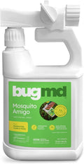 BugMD Mosquito Amigo Ant Killer &amp Bug Spray - Outdoor Roach Cockroach and Spider Killer Fly and Insect Defense Natural Plant-Based Formula Safe with Essential Oils