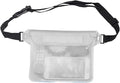 Waterproof Dry Bag Waterproof Swimming Diving Bag PVC Beach Drifting Diving Waist Pack Shoulder Bag Underwater Mobile Phone Case Outdoor Dry Bag for SwimmingBoating(White)