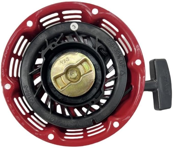 Recoil Starter with Handle and Bolts - Replacement for Predator Inverter Generators 4550-Watt Surge 3650W Running (SKU# 59192 59189 59303)