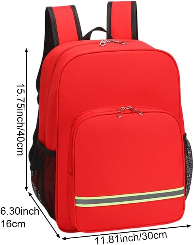 Waterproof Empty First Aid Backpack Emergency Medical Backpacks Belongings Bag First Responder Bag Survival Bags for Hiking and Outdoor
