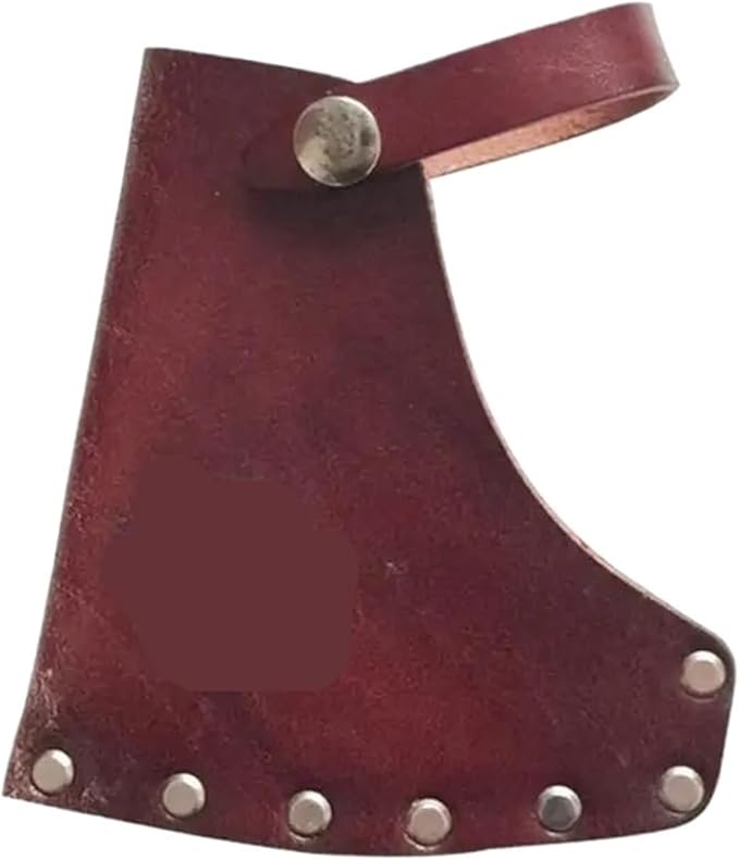 Outdoor Camping Axes Head Sheaths Protectors Bag PU Leather Axes Head Cover Portable Axes Head Sheath Protectors for Outdoor Camping Blade Protection