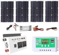 100W Solar Panel Kit with 4000W Inverter 50A Charge Controller Off-Grid Solar Power System for Home Backup &amp Outdoor Use 12V to 110V/220V Solar Inverter Kit