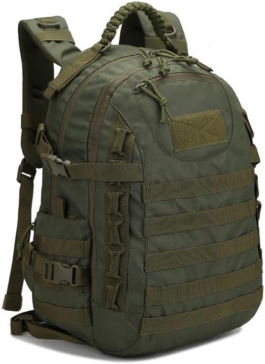 Tactical Backpack Military Molle Hiking 36-55L Waterproof Outdoor Military Fan Tactical Tactical Black Camouflage