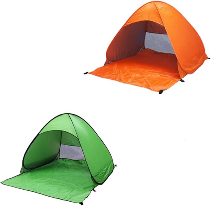 UPKOCH Portable Instant Pop Up Tent with UV Silver Coating Sun Shelter for Beach Camping Travel Rugged Structure with Ground Stakes for Easy Setup and Stability