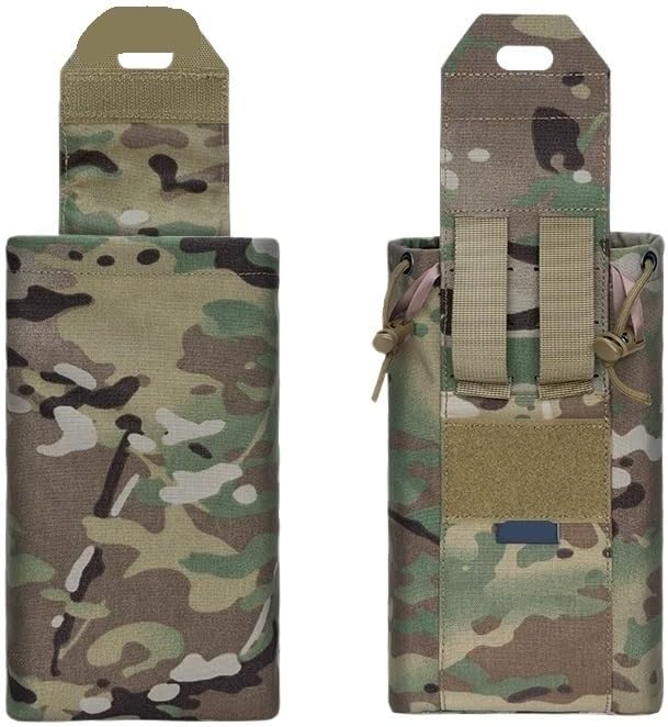 Compatible For Tactical Foldable Recycling Bag Dump Pouch Drop durable Mini(Coyote Brown)