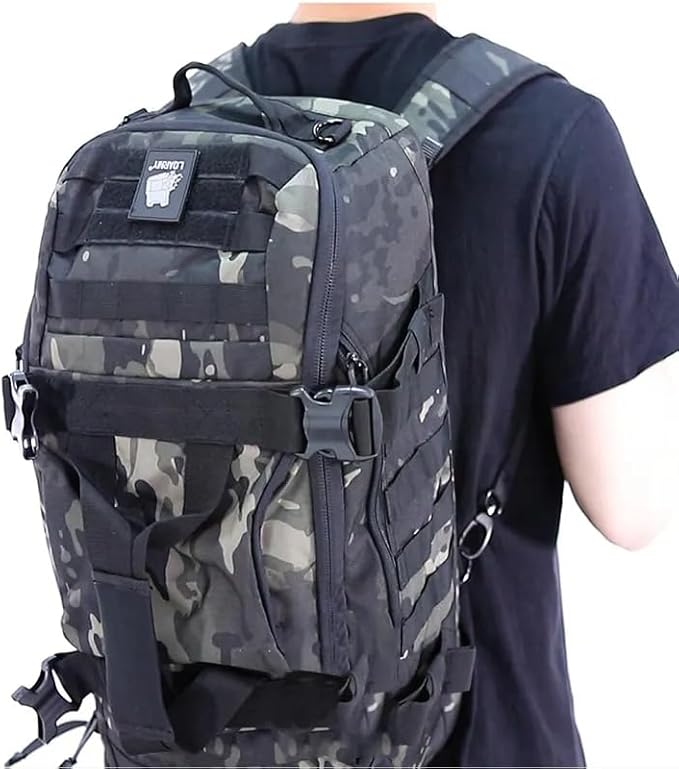 Faircost35L Tactical Travel Backpack Military MOLLE Duffel Bag Army Outdoor Waterproof Sports Luggage Hiking Gym Bag (COYOTE)