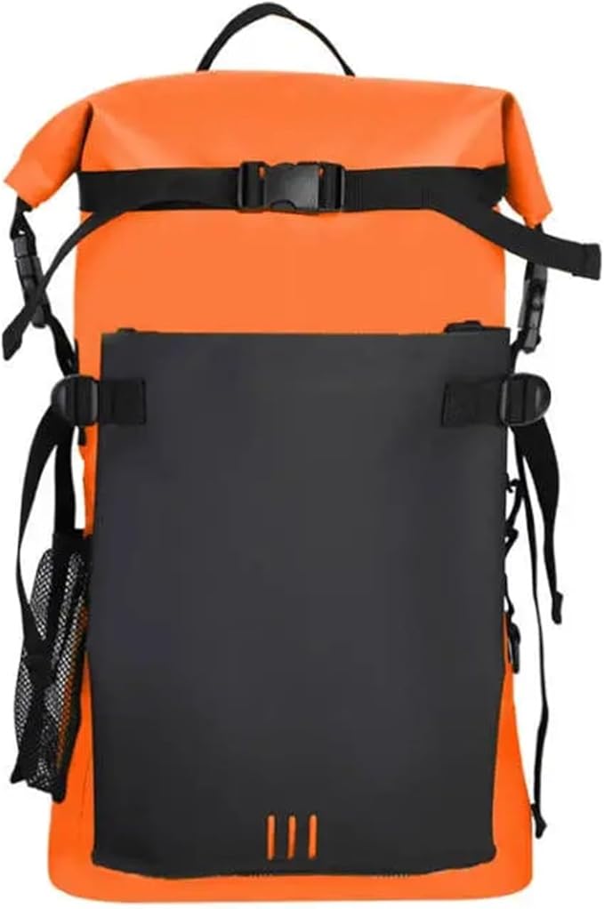 30L Waterproof Dry Bag Backpack For Camping Drifting Hiking Swimming Rafting Kayaking River Trekking Outdoor Floating Bags(Orange)