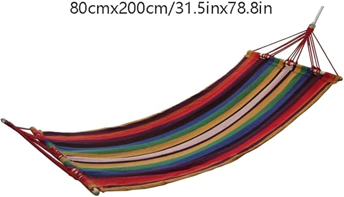 Portable Hammock Portable Camping Hammock Canvas Swing Bed Single Patio Hammocks Gift for Outdoor Beach Garden Backyard for Backpacking Beach