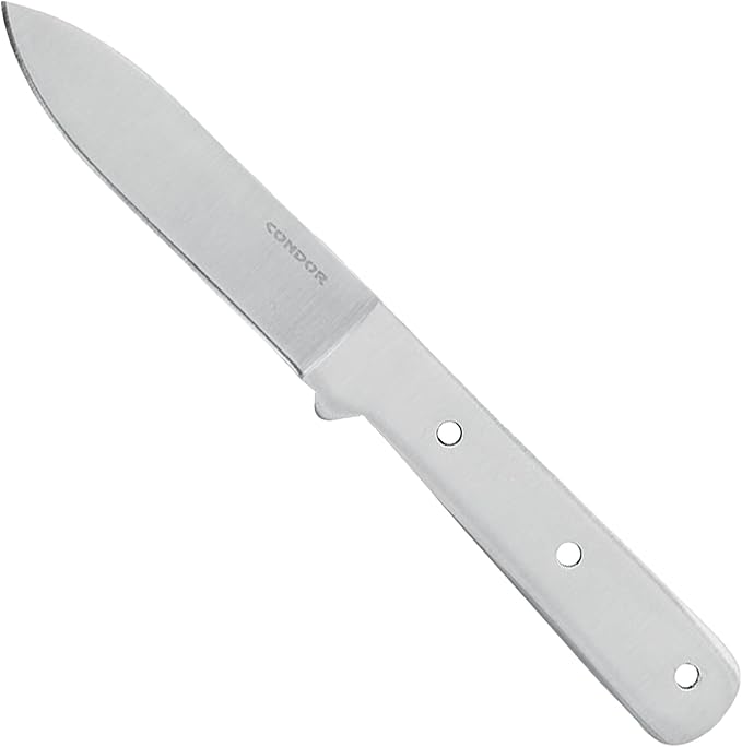 Condor Tool &amp Knife Kephart Blade Blank - 1075 High Carbon Steel - Knife Blanks with a Polished Finish - Product is Sold Without Sheath - 4.5 in Blade - 3.5oz
