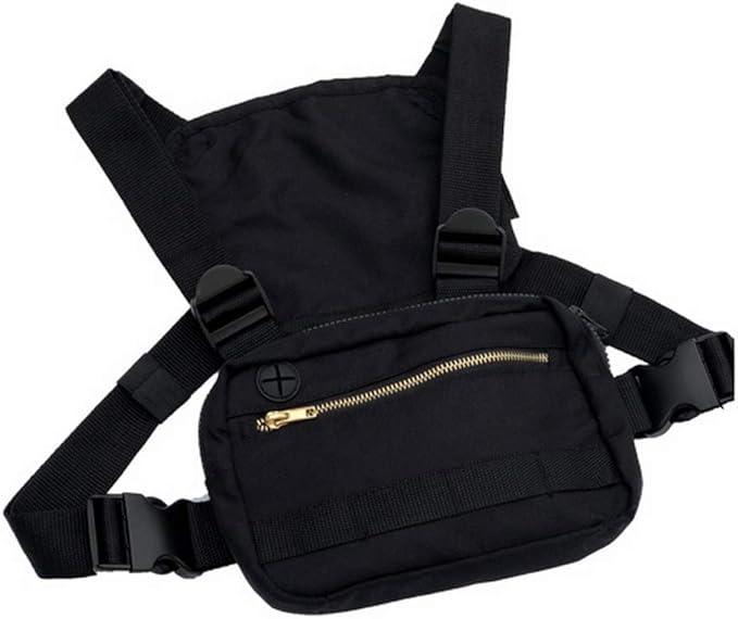 Croogo Tactical Chest Bag Chest Pocket Tactical Bag Pouch Multipurpose Sport Backpack Front Pack Rig Bag Harness Chest Pack