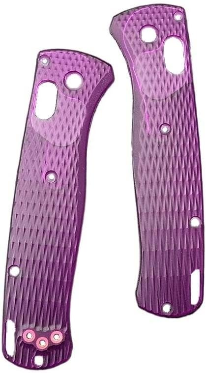1Pair Custom Acrylic Scales Fits for Bugout 535 Clear Handle Patch DIY Replacement