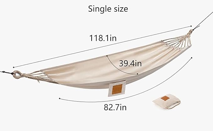 Hammock Hanging Swing Double Hammock Bohemian Style Suitable for Indoor and Outdoor Patio Gardens Maximum Load Capacity