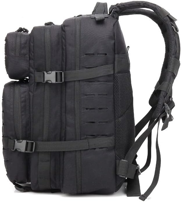 Outdoor Sports Pack Hiking Bag Tactical Rucksack Camo Knapsack Combat Camouflage Tactical 47L Molle Backpack - Purple