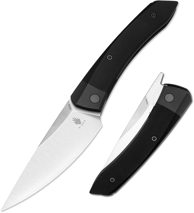 Kizer Momo Pocket Folding Knife 4.19 154CM Blade Camping Folding Knife Aluminum Handle EDC Knives for Women Men Gift V4663C1