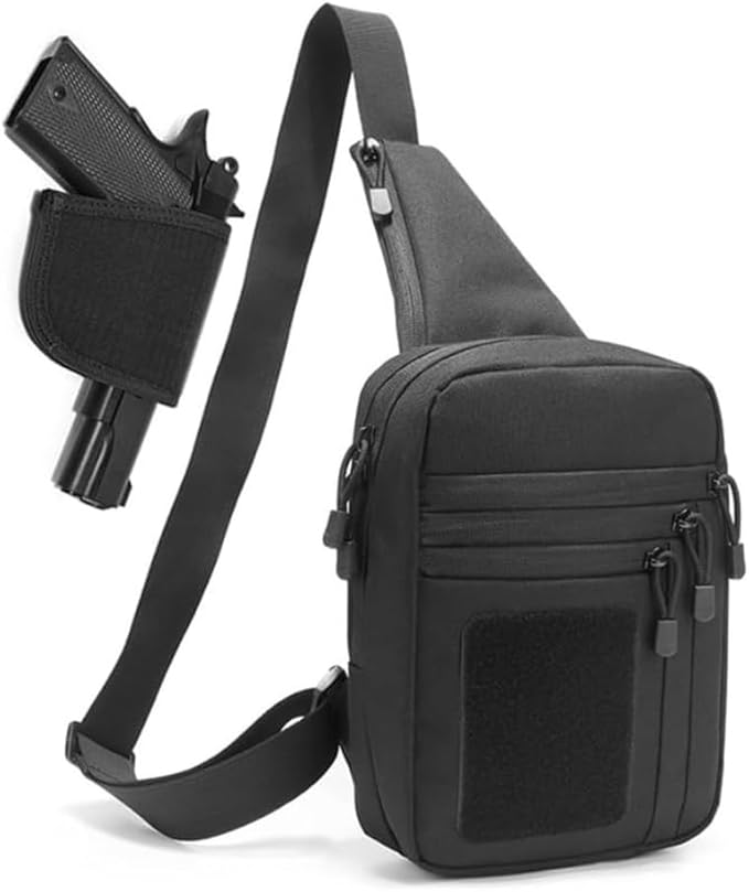 DINOSAURIZED - Raptor Sling Bag – (Left-Handed) Tactical Shoulder Chest Pack for Men and Women Versatile EDC Sling Backpack with Durable Design Perfect for Shooting Hunting and Daily Use.