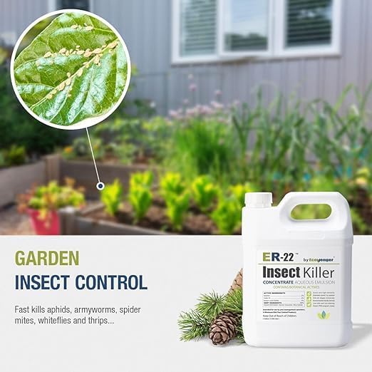 Ecovenger ER-22 by EcoRaider Professional Grade Insect Killer Concentrate 32OZ for Bed Bugs 100% Efficacy Extended Residual Green and Non-Toxic