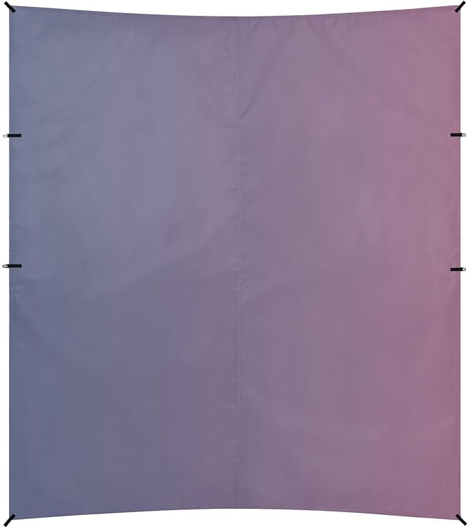 Blue Pink Gradient Beach Tent &amp Canopy UPF50+ Protection Easy Setup Portable Sun Shelter with Sturdy Poles Sandbags and Shovel for Camping Trips Fishing Backyard Fun or Picnics