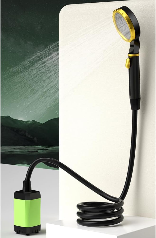 Portable Camping Shower Pump Reable Electric Shower Pump with Intelligent Digital Display