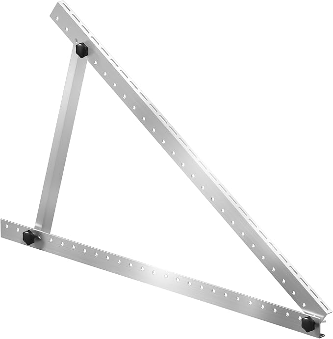 VEVOR 2 Sets Solar Panel Mounting Brackets - 45-Inch 0 to 90 Adjustable Tilt Mounts Support 100-400W Solar Panels Lightweight Aluminum Brackets with Folding Tilt Legs for RV Boat Off-Grid