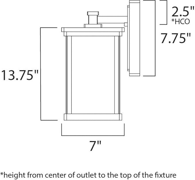 Maxim Lighting Terrace Outdoor Wall Light | Bronze Finish | Frosted Seedy Glass Shade | Transitional Outdoo Wall Light | Ideal for Porches Patios &amp Garages | 65753FSBZ