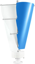 100W Vertical Axis Wind Turbine Generator Permanent Magnet Generator with Intelligent Controller Low Noise Helical Design Windmill for Home Boats Street Lighting