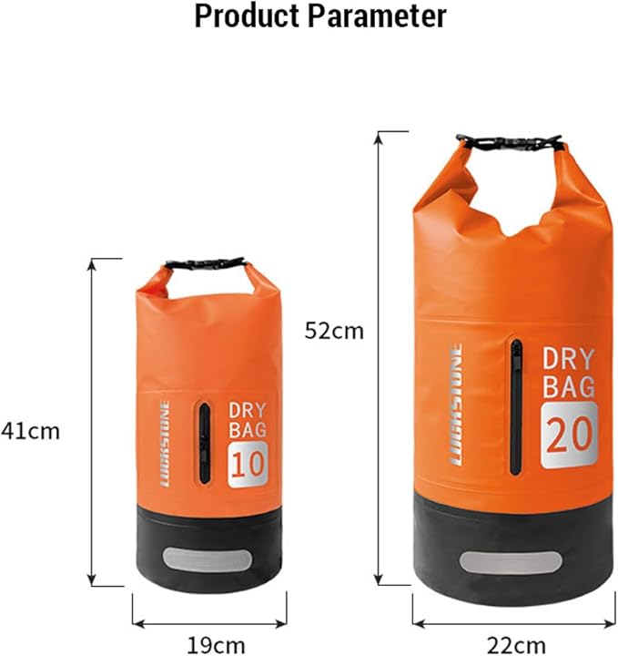 Waterproof Dry Bag Dry Bags for Kayaking Waterproof Dry Bag 10L/20L Large-Capacity Bucket Bag with Shoulder Straps Lightweight Backpack for Rafting Swimming Kayaking Camping