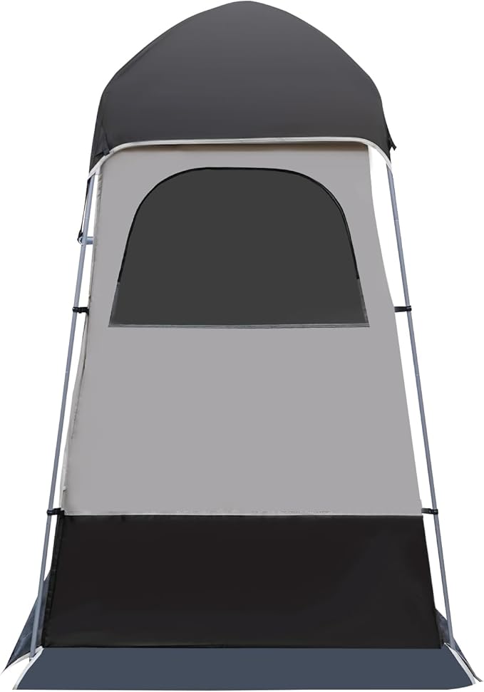 Shower Tent for Camping Outdoor Privacy Tent 63 * 63 * 94.5 Spacious Camping Changing Tent Dressing Room Portable Toilet Tent Camping Privacy Shelter Instant Outdoor Rain Shelter (Coffee Brown)