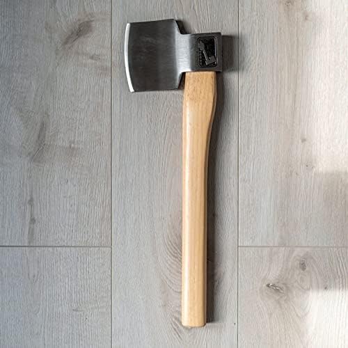 Jack of Clubs World Axe Throwing League Premium Competition Throwing Axe - WATL Hatchet With Round Hickory Wooden Handle