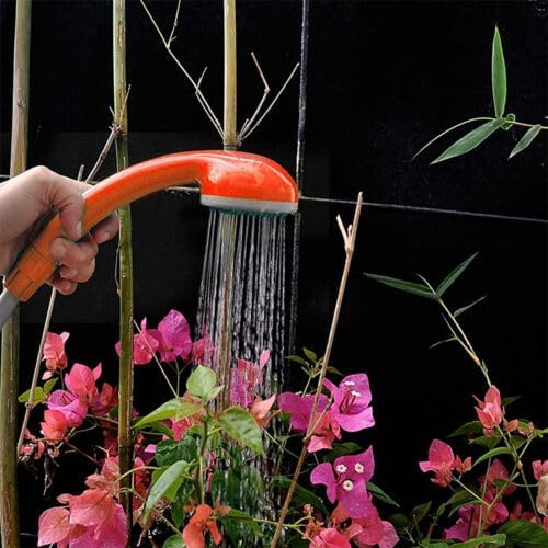 Portable Camping Shower Outdoor Shower Head 62W 12V Water Pump Rechargeable 5L/mins for Camping Hiking Pet Cleaning and Showering Car Washing