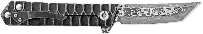 BGT VG-10 Damascus Folding Pocket Knife Custom Knives for Outdoor Camping FishingGift for Man Husband Dad