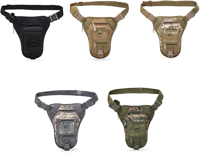 Multi-Purpose Tactical Drop Leg Bag for Men Tactical Thigh Pack Military Utility Pouch Cross Over Leg Outdoor Cycling Hiking Thigh Bag