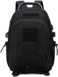 Tactical Backpack Men Backpacks Military Army Daypack handbag Hiking Camping Travel Hunting Rucksack Molle Bag USB Interface (Black Size：14.2 * 7.8 * 20inch(L*W*H))