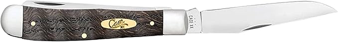 Case Cutlery CA14000: Trapper Black Curly Oak