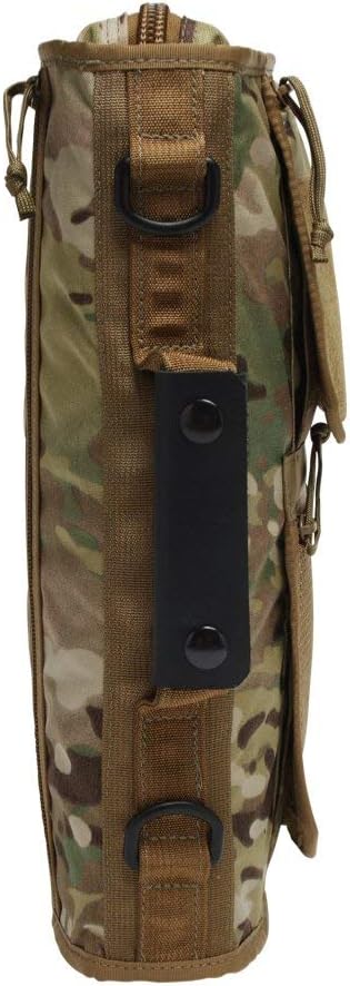 TACTICAL NOTEBOOK COVERS Tactical 3-Ring Binder Cover System | Zippered Padfolio Organizer Bag with Leather Handle | Fits 1.5” to 2” Binders | Durable Field Use Organizer (Multicam)